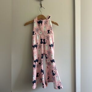 Baileys Blossoms Halloween Halter Jumpsuit